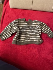 Baby Pullover Vertbaudet Baumwolle 74 Gestreift Baby-Pullover price