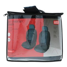 Carpoint Sitzbezug Vordersitz Denver 4 Teilig Schwarz/Blau Baby-Car Sitzbezug price