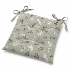 Herbarium Green Chair Cover 40x40 gestepptes Kissen mit Baumwollschnürsenkeln Baby-Kissen & Cover price