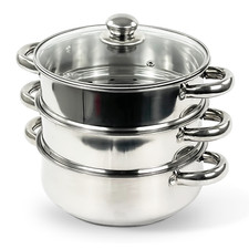 3 Ebenen Dampfgarer Edelstahl Gemüseherd Induktionskochfeld Multi Topf Pfanne mit Glasdeckel Steam Cookers price