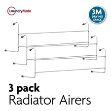 3er Pack 2 Bar Heizkörper Luftsprudler Trockner Kleidung Indoor Handtuchhalter Trockenständer Clothes Drying Rack price