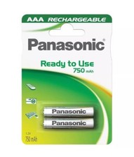 Panasonic AAA 750mAh 2er-Pack wiederaufladbare DECT-Akkus für schnurloses Telefon für Zuhause Cordless Phone price