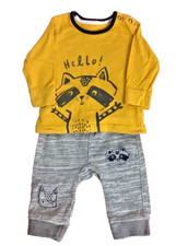 George Trainingsanzug-Set senf & grau 0-3 Monate Baby-Tracksuit price