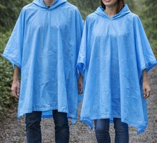 Regenponcho Regenumhang Regenmantel 2er Set 124×100cm Blau Erwachsene Outdoor Regenmantel & Poncho (Outdoor) price