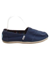Toms flache Damenschuhe UK 4 blau 100% andere Bootsschuhe Damen-Boat Schuhe price