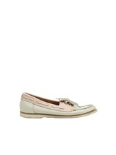 Shoe Embassy flache Damenschuhe UK 3 weiß 100% andere Bootsschuhe Damen-Boat Schuhe price