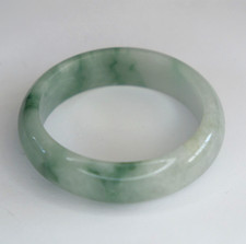 Vintage Moos im Schnee Jadeit Armband 60 mm Klasse A natur unbehandelt 12 mm breit Ethnic Bracelet price