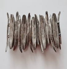 VINTAGE AUTHENTISCHES HANDGEFERTIGTES BOHO ETHNISCHES STAMMES FEUER ZINN ARMBAND Ethnic Bracelet price