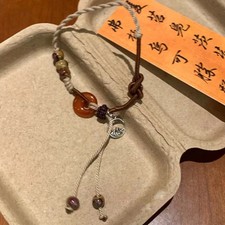 Trendiges Ethno Armband mit Berganhänger und verstellbaren Doppelketten Ethnic Bracelet price