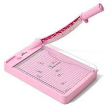 JIELISI A4 Papierschneider, Schwerlast Guillotine 16,54x10,63x2,75 Zoll, rosa Paper Cutter (Guillotine) price