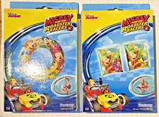 Kinder Aufblasbarer Schwimmhilfe Ring + Armbänder Disney Junior Mickey Racer 3-6 Jahre Kids' Arm Bands price