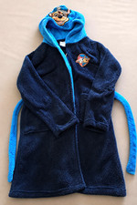 Nickelodeon PAW Patrol Chase Jungen Bademantel Fleece blau Kapuze Gürtel 122 Jungen-Mantel price