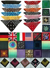 70 Modelle Bandana Paisley Baumwolle Uni Tuch Halstuch Kopftuch Mundschutz Biker Schal price