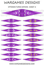 15 mm osmanische Türken Sipahis Fahnen & Lanzen Wimpel - Blatt 4 Flags & Pennants price