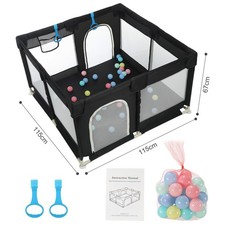 Laufgitter | Laufstall für Babys 115x115cm Schutzgitter Kinder mit 30 Ozeanbälle Laufstall price