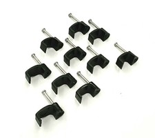 DOPPELANTENNE SATELLITEN KABEL CLIPS DOPPEL/FLINTE RG6/100 DOPPELT X 50 schwarz Satellite Cable price