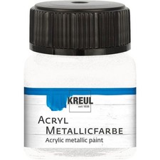 Kreul Acryl Metallicfarbe perlmutt weiß 20ml Glas 100 ml / 15,95 Pearlescent Paint price