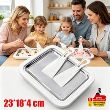 Ice Cream Rolls Maker Eisplatte Platte gerollt Eiscreme Maker Pan mit 2 Spateln Ice Creme Maker price