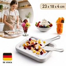 Ice Cream Rolls Maker Eisplatte Platte gerollt Eiscreme Maker Pan mit 2 Spateln Ice Creme Maker price