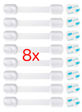 8 x Kindersicherung Schubladensicherung Schrankschloss Baby Kinder Schutz Safe Safe price