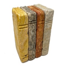Buch Skulptur aus echtem Naturstein Travertin Steinbuch deko Handarbeit Wanddekoration aus Naturstein price