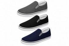 Herren Leinen Schuhe Slipper Boot Deck Yacht Plimsoll Freizeit Pumps Turnschuhe Herren-Boat Schuhe price