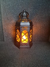 Laterne LED klein Deko viktorianisch Haus/Garten Stil Lampe Puppenhaus schwarz Decorative Lantern price