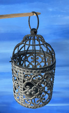 Kerzenhalter Vogelkäfig Käfig Vogel Metall hängend Deko Windlicht Teelichtständer Decorative Lantern price