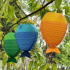 Papierlaterne in Fischform zum Aufhängen Deko für drinnen draußen Kindergarten Decorative Lantern price