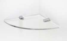 Acrylregal Wandregal klar Eckregal mit verschiedenen Chromstützen Büro-Shelving price