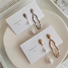 Geometric Pearl Earrings Asymmetrical Earrings Irregular Baroque Style Earrings Pearl Earrings price