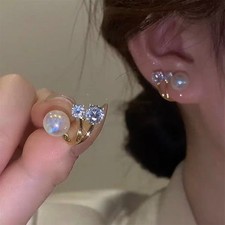 Pearl Earrings Jewelry for Women Dual Purpose Earrings Girl's Birthday Gift Pearl Earrings price