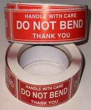 Do Not Bend Handle With Care 20 Stück Bogen Nicht Biegen Aufkleber Edel 2x4/2x7 Handle price