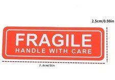 20 Stück FRAGILE ZERBRECHLICH HANDLE WITH CARE Sticker Aufkleber 76x25mm Handle price