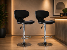 Barhocker 2er set schwarz Kunstleder Barhocker price