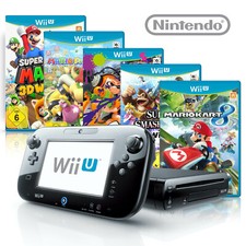 Nintendo Wii U Konsole (schwarz / weiß) + Spiele-Wahl, GamePad, Strom & Kabel Nintendo Games price