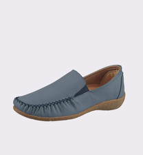 536603 Loretta Damen Schuhe Slipper Halbschuhe Glattleder blau NEU Gr. 36 - 42 Slippers price
