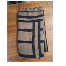 H&M modischer Herren Schal mit geometrischem Muster in Beige und Schwarz, Schal Herren-Schal price
