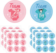 54stk Gender Reveal-Aufkleber, 5 cm Runde Aufkleber Team-Junge- oder Mädchen Bla Inner Bodysuit price