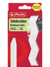 Tafelkreide weiß 12 Stück in Hängepackung von Herlitz Kreide price