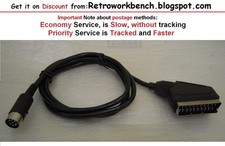 Sinclair Spectrum +3 / +2A (Black)  RGB Video / Audio Scart Cable 1.2m Scart Cable price