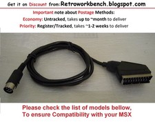 Philips Videopac G7200 G7400 VG5000 MSX VG8020/19 8Pin RGB A/V Scart Cable 1.2m Scart Cable price