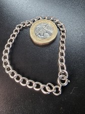 Vintage Sterlingsilber Armband 6,93 g 7 Zoll sicherer Verschluss Silver Bracelet price