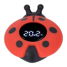 Baby Bath Water Room Thermometer With LED Display Ladybird Shaped Low High SET Baby-Bath Thermometer price