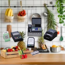 1 Set Mini Supermarkt Registrier kasse & POS-Maschinen satz Sammler figuren Registrierkasse POS price