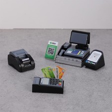 1 Set Mini Supermarkt Registrier kasse & POS-Maschinen satz Sammler figuren Registrierkasse POS price
