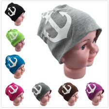 Baby Kinder Jersey Slouch Beanie Long Mütze mit  Anker Unisex  Baumwolle Trend Unisex Beanie price
