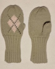 Kinder Baby Handschuhe Handlänge 8cm Strick Fäustlinge ungefüttert beige rosa Baby-Handschuhe price
