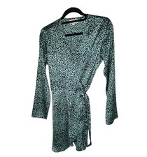 DANCING LEOPARD Wickel Minikleid Gr. 12 Leopardenmuster mintgrün schwarz Wedding Kleid price