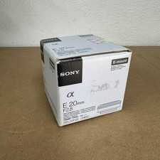 Sony E 20mm F2.8 Weitwinkel Prime Objektiv Originalverpackt - SEL20F28 49MM - BRANDNEU Lenses price